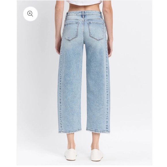 Lovervet High Rise Barrel Jeans Women’s 30/11 Light Wash Baggy Loose LV1502 Pant - Picture 9 of 16